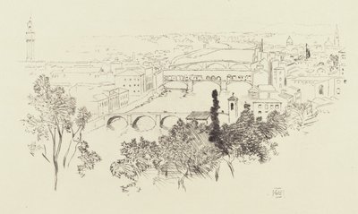 Náčrt Florencie od George Elbert Burr