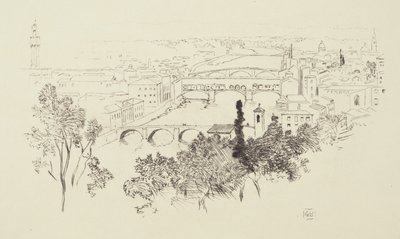 Skica Florencie od George Elbert Burr