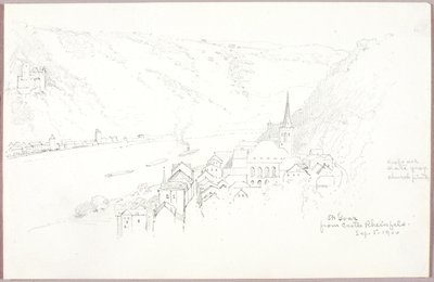 Svatý Goar ze zámku Rheinfels od George Elbert Burr