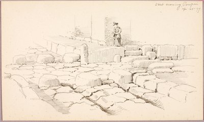 Křižovatka ulic, Pompeje od George Elbert Burr