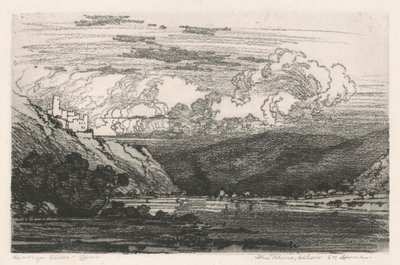 Rýn, pod St. Goar od George Elbert Burr