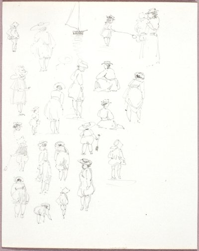 Bez názvu--Figurální studie zezadu od George Elbert Burr
