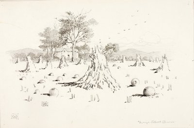 Bez názvu (scéna sklizně) od George Elbert Burr