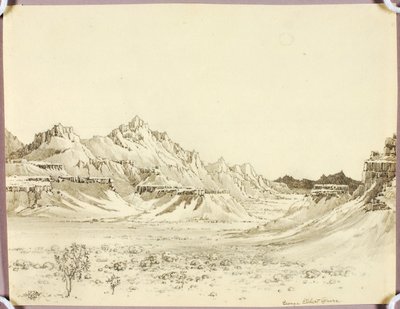 Bez názvu (přenosová kresba pro dílo „Arizona Night“) od George Elbert Burr