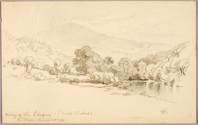 Údolí Llugwy (Moel Siabod), Severní Wales od George Elbert Burr