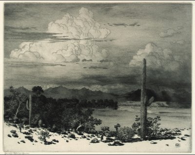 Řeka Verde, apačská rezervace, Arizona od George Elbert Burr
