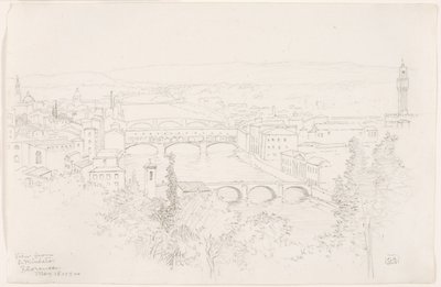 Pohled z náměstí S. Miniato, Florencie od George Elbert Burr