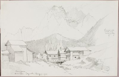 Pohled ze Sextanu, Tyrolsko od George Elbert Burr