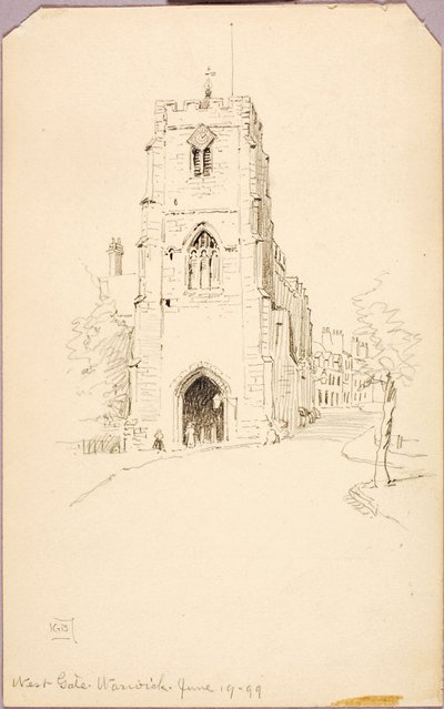 West Gate, Warwick od George Elbert Burr