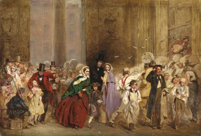 Sketch for the General Post Office, One Minute to Six, 1860 od George Elgar Hicks
