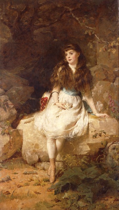 Lady Edith Amelia Ward, dcera 1. hraběte z Dudley, 1883 od George Elgar Hicks