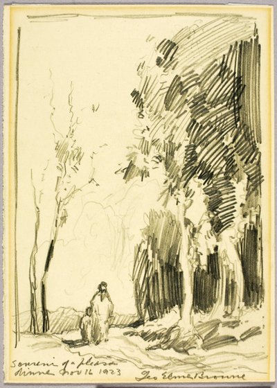 Památka na příjemnou večeři od George Elmer Browne