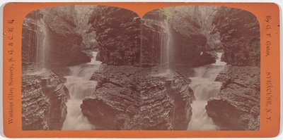Krajina Watkins Glen, Rainbow Falls a Triple Cascades od George F. Gates