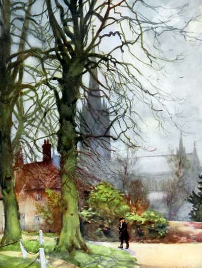 ‚Katedrála v Salisbury, Wiltshire‘, 1924-1926. od George F Nicholls