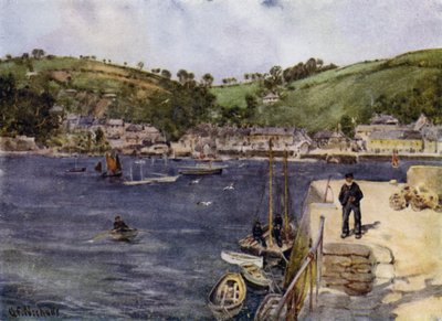 Flushing, z Falmouth (barevné litho) od George Franck Nicholls
