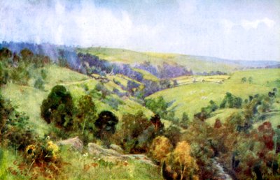Na kopcích poblíž Harrogate, Yorkshire, 1924-1926. od George Franck Nicholls