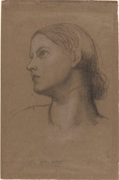 Hlava mladé ženy od George Frederic Watts
