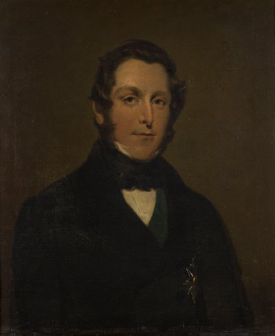 Portrét Jamese Andrewa Brouna Ramsaye, c.1. markýz z Dalhousie (1812-1860), c.1833-60 (olej na plátně) od George Frederick Clarke