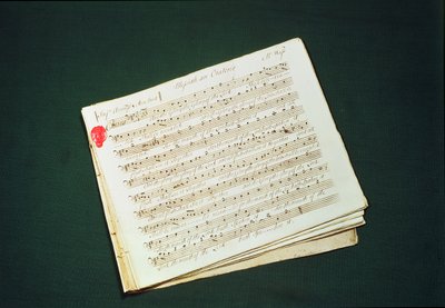 Původní partitura The Messiah od George Frederick Handel