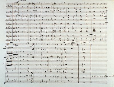 Strana otevření partitury „The Messiah“ (Mesiáš) naturalizovaného anglického německého skladatele George Fredericka Händela (Georg Friedrich Handel od George Frederick Handel