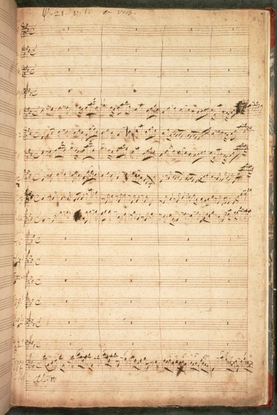 R.M.20.h.5 f18 Původní skóre pro korunovační hymnu pro George II a královnu Caroline od George Frederick Handel