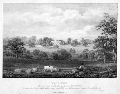 West Hill, poblíž Wandsworth, Londýn, 19. století. od George Frederick Prosser