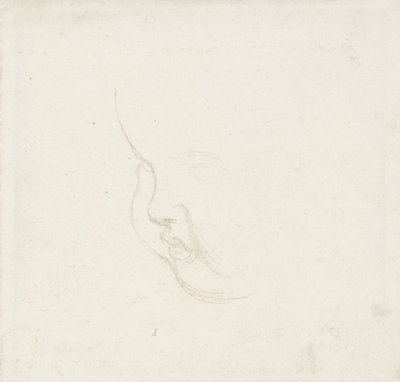 Studie hlavy dítěte, asi 1860 (grafit) od George Frederick Watts