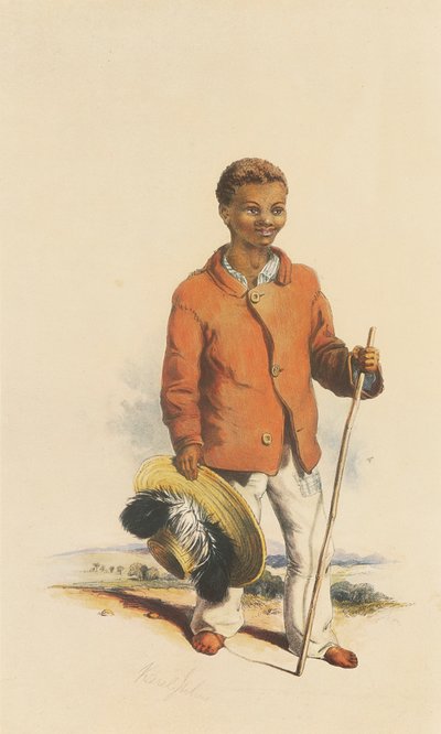 Karl Julius je hottentotský pastevec. od George French Angas