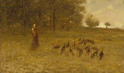 Dívka s krůtami, 1883-84 od George Fuller