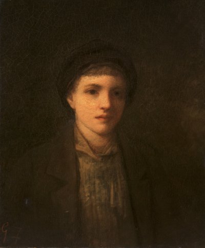 Hlava chlapce, před rokem 1885. od George Fuller