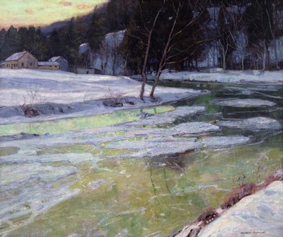 Ticho a večerní světlo (olej na plátně) od George Gardner Symons