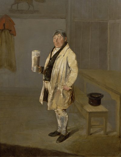 Portrét kočího z Bramham Park, Yorkshire, identifikovaného jako William Fox, kolem roku 1822 (olej na plátně) od George Garrard