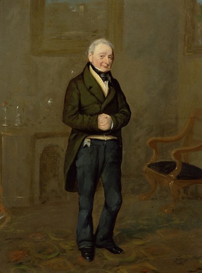 Portrét správce domácnosti v Bramham Parku, Yorkshire, identifikován jako John Pollock (1769-1837), asi 1822 (olej na plátně) od George Garrard