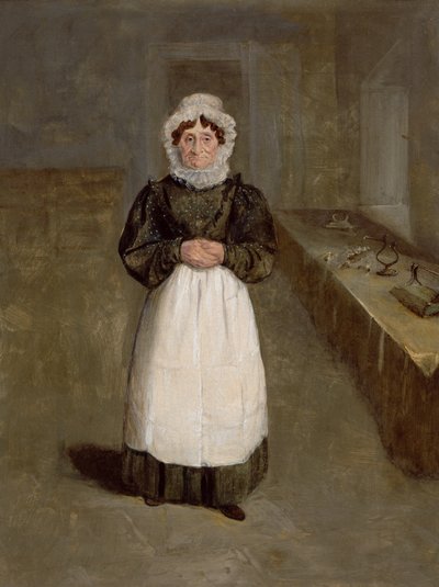 Portrét hospodyně v Bramham Park, Yorkshire, identifikovaná jako paní Brownová, kolem roku 1822 (olej na plátně) od George Garrard