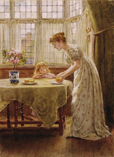 Odpolední pohoštění (wc na papíře) od George Goodwin Kilburne