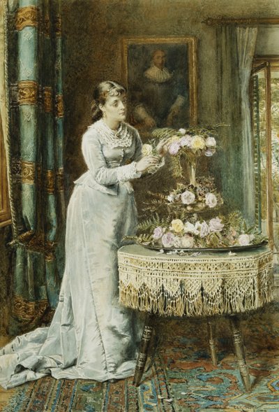 Květinové aranžmá, 1878 od George Goodwin Kilburne