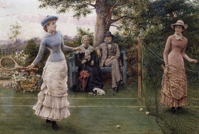Hra tenisu od George Goodwin Kilburne