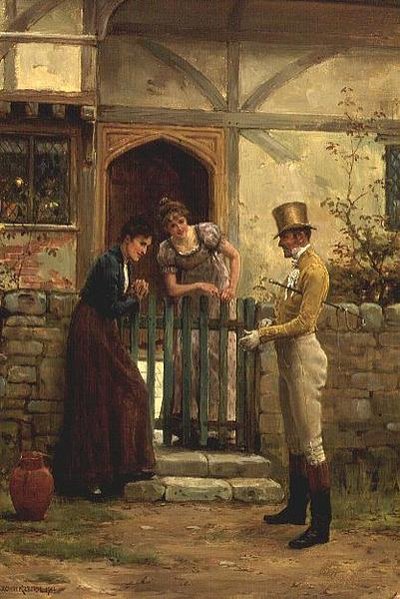 Návštěvník od George Goodwin Kilburne