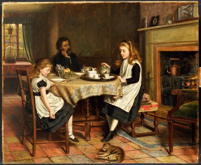 Neexistuje žádný Fireside..., 1874 od George Goodwin Kilburne