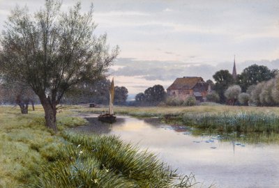 Plavba na řece Ouse v Houghtonu od George Gordon Fraser