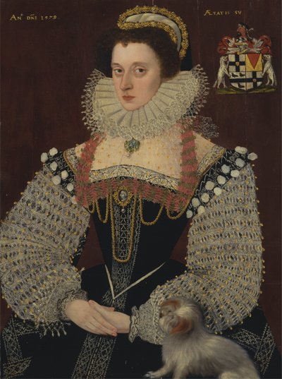 Frances, Lady Brydgesová (asi 1553-1623) od George Gower