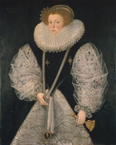 Mary Cornwallis, cca 1580-85 (olej na panelu) od George Gower