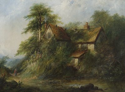 Chalupa na venkově, 1871 od George Harrison