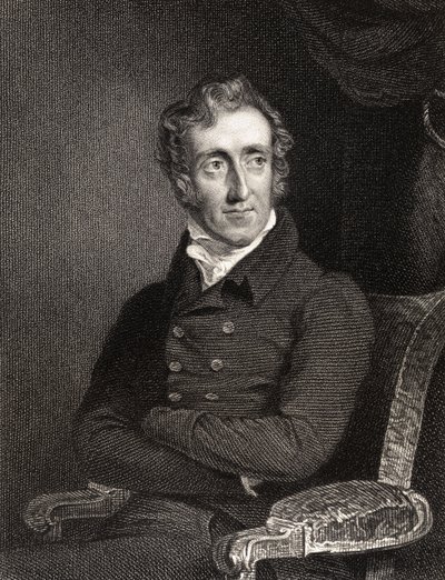 Henry Welbore Agar Ellis, 2. vikomt Clifden, vyrytý Edwardem Scrivenem (1775-1841), z 