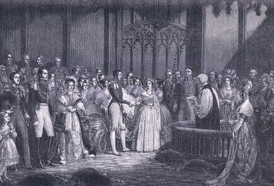 Sňatek královny Viktorie AD 1840 od George Hayter