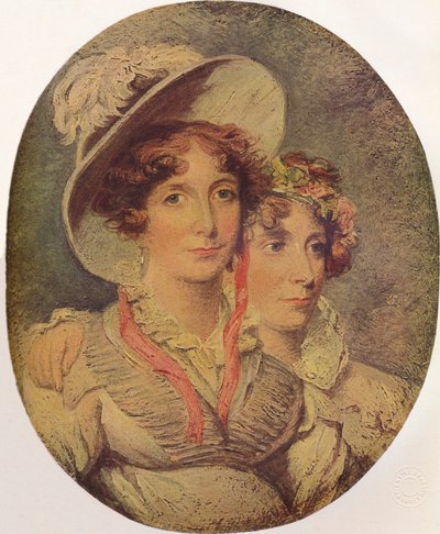 Princezna Amelia z Brunswicku a její dcera princezna Charlotte, 1919 od George Hayter