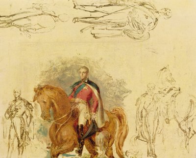 Studie pro vévodu z Wellingtonu (1769-1852) (olej na palubě) od George Hayter