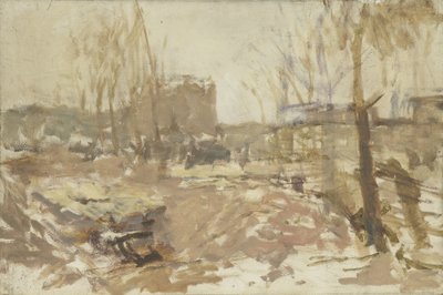 Staveniště v De Clercqstraat od George Hendrik Breitner
