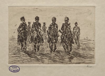 Jezdecká scéna od George Hendrik Breitner