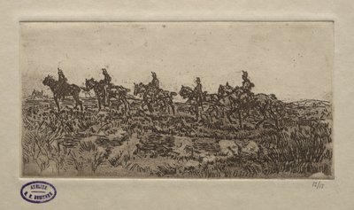 Jezdecká scéna od George Hendrik Breitner